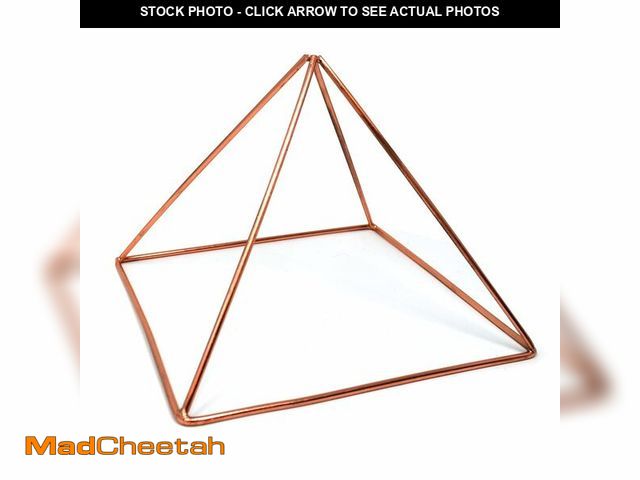 Lot 74-13963567 - MyDeal Products 100% Solid Copper Pyramid 6 Inch Ã¢â¬â Giza Style Meditation Pyramid for Energy, ...