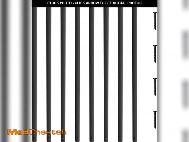 Lot 74-12137360 - VEVOR Staircase Metal Balusters, 32.28'' x 1'' Flat Aluminum Alloy Decorative Banister Spindles, 51 ...
