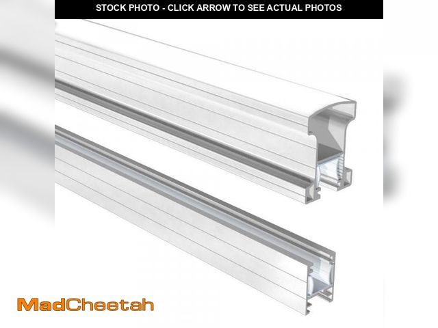 Lot 74-12470604 - PEAK Aluminum Railing 6 ft. White Aluminum Deck Railing Stair Hand and Base Rail Kit for 42 in. high...