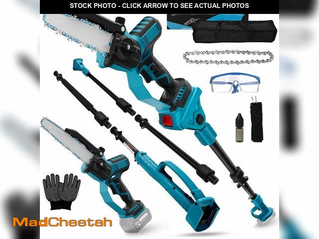Lot 74-13709063 - 8 Inch Cordless Pole Saw for Makita 18V Battery (No Battery), Brushless Electric Chainsaw with Exten...