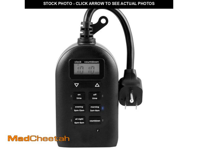 Lot 74-14357421 - Defiant 2-Outlet Outdoor Plug-In Digital Timer - UNUSED