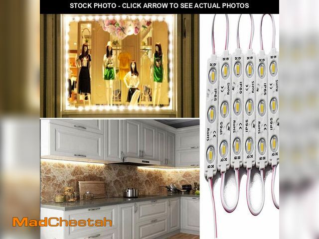 Lot 74-13621935 - AOOYUANKE LED Module Windows Lights - 3000K White, 100pcs, 49.8 Ft, 5730 SMD, 150LM Per Module, IP65...