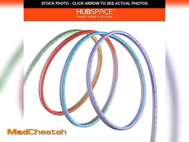 Lot 74-12557213 - EcoSmart 16.4 ft. Smart RGBWIC Dynamic Color Changing Dimmable Plug-In LED Neon Flex Strip Light Pow...