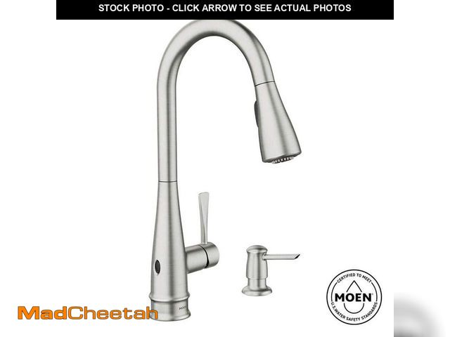 Lot 74-13039190 - MOEN Birchfield Touchless Single-Handle Pull-Down Sprayer Kitchen Faucet in Spot Resist Stainless - ...