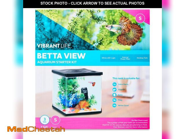 Lot 74-12536565 - Vibrant Life Betta View Aquarium Starter Kit, 3 Gallon - UNUSED