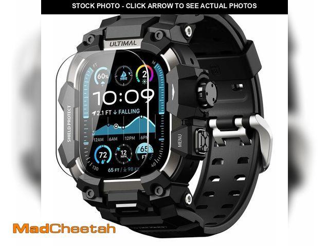 Lot 74-12718246 - ULTIMAL Rugged Case with Band for Apple Watch 49mm,Compatible with Apple Watch Ultra 3/2/1, Military...