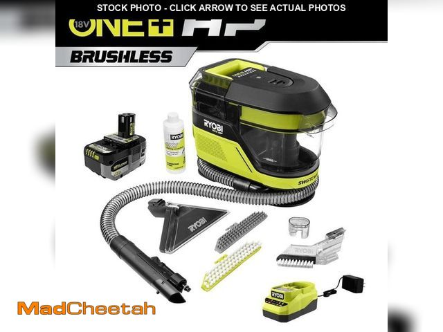 Lot 74-14467256 - RYOBI ONE+ HP 18V Cordless SWIFTClean Mid Size Spot and Carpet Cleaner Kit with 4.0 Ah Battery and C...
