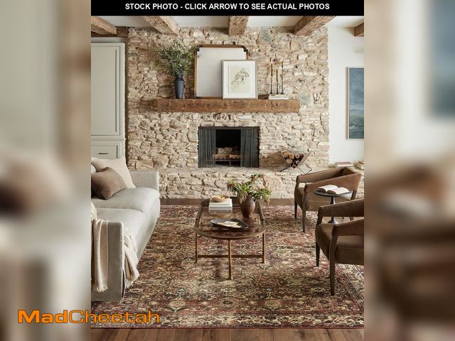 Lot 74-12096314 - Loloi Magnolia Home by Joanna Gaines Banks Collection BAN-04 Brick/Ivory 2'-0" x 5'-0" .13" Pile Hei...