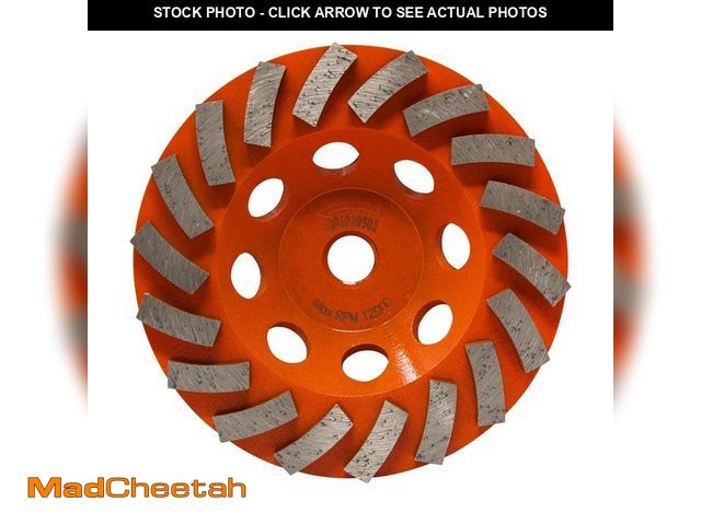 Lot 74-12691724 - *SCRATCHED* RIDGID 5 in. 18-Segment Turbo Cup Grinding Wheel Power Tool Accessory *SCRATCHED*  - USE...