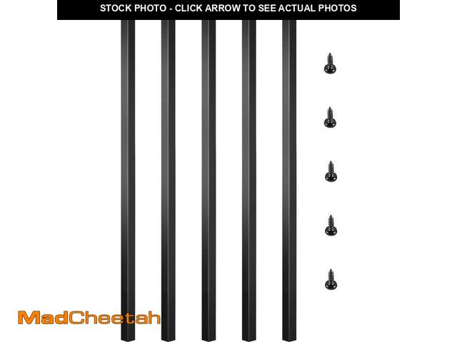 Lot 74-13684503 - VEVOR 32 in. x 0.8 in. Deck Balusters Staircase Baluster Aluminum Alloy Deck Railing Square Baluster...