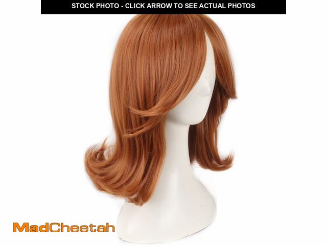 Lot 74-12700956 - FWHWJ Princess Cosplay Wig For Women, Christmas Halloween Orange Flip Bob Wigs, 50s 60s 70s Retro Co...