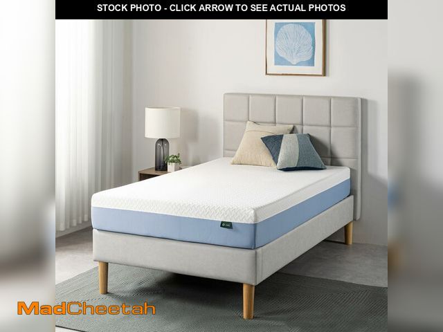 Lot 74-12564099 - ZINUS 8 Inch Twin Cooling Essential Memory Foam Mattress [NewVersion], Fiberglass Free, Medium Feel,...