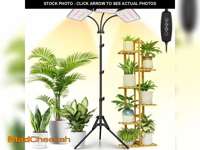 Lot 74-13564083 - LBW Grow Lights for Indoor Plants with Stand, 642 LEDs Full Spectrum Standing Grow Light, Tall Floor...