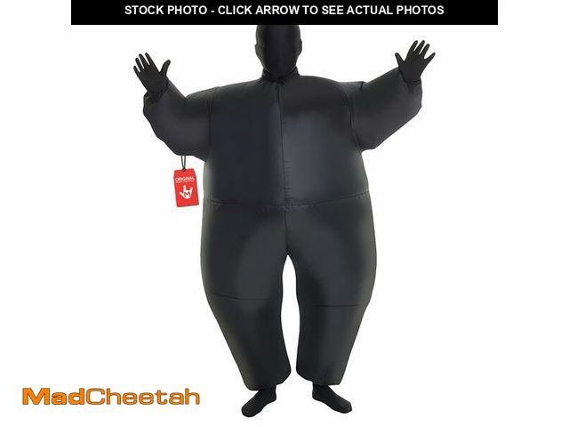 Lot 74-12556083 - Morph Black Inflatable Costume Kids, Black Suit Halloween Costume Blow Up Kids, Megamorphs Inflatabl...