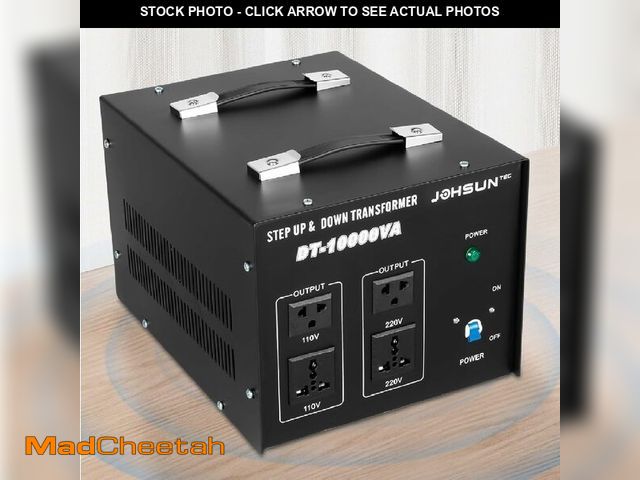 Lot 74-13709065 - 8000W/10000W Voltage Converter Transformer Step Up/Down 110V/220V Heavy Duty Transformer Power Conve...