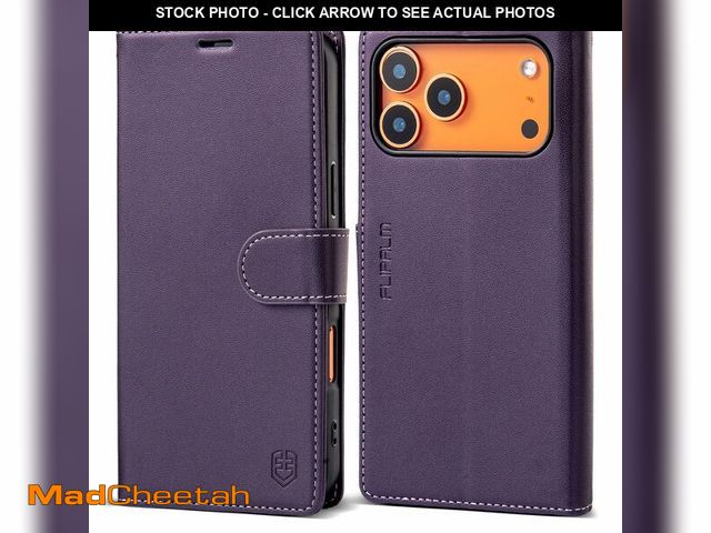 Lot 74-12707232 - Wallet Case for iPhone 17 pro with Credit Card Holder,PU Leather Folio Flip Kickstand Protective Sho...