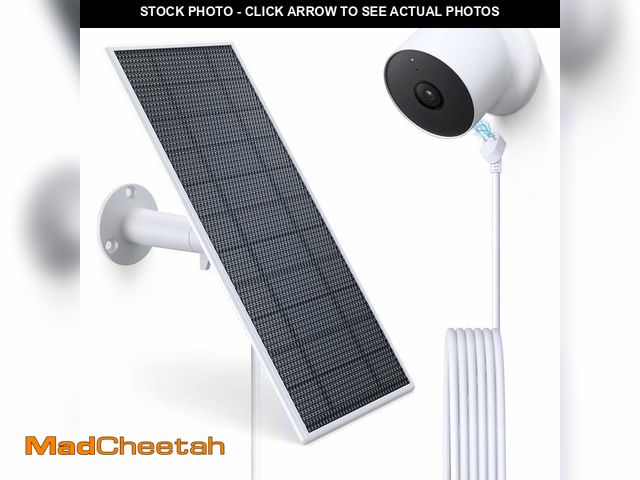 Lot 74-12705891 - Solar Panel for Google Nest Camera, Compatible with Google Nest Cam Outdoor or Indoor, Battery - 5W ...