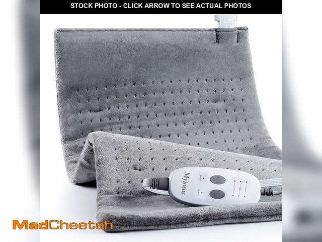 Lot 74-13993430 - Massaging Weighted Heating Pad for Back Pain Relief,Heating Pads for Neck, Shoulder,Cramp,Portable H...