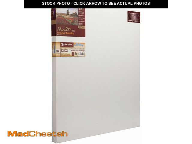 Lot 74-12786961 - Masterpiece ZSMM-4040 Monet Pro 1.5" Deep Monterey 10.5 oz Cotton Medium Texture Stretched Artist Ca...