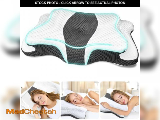 Lot 74-11548109 - CHxxy Memory Foam Pillows, Cervical Pillow for Neck and Shoulder Pain Relief, Ergonomic Contour Bed ...