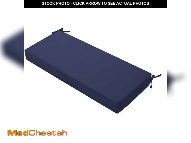 Lot 74-13714607 - Favoyard Outdoor Bench Cushion 48 x 18 Inch Waterproof Patio Furniture Cushions 3-Year Color Fastnes...