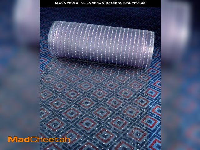 Lot 74-12399619 - Clear Vinyl Plastic Floor Runner/Protector for Low/Deep Pile Carpet (26" Inches x 96"Inches) - UNUSE...
