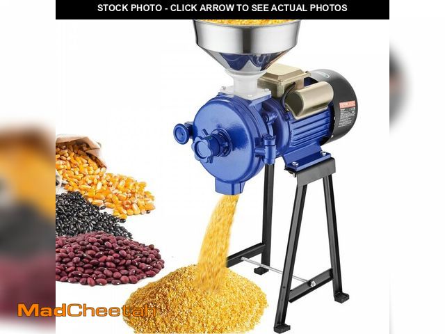 Lot 74-13797211 - VEVOR Electric Grain Mill Grinder, 3000W Spice Grinders, Commercial Corn Mill with Funnel, Thickness...