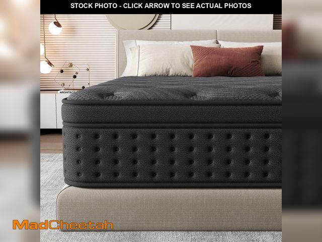 Lot 74-14607561 - Zekbip 12 inch Queen Mattress in a Box, Hybrid Gel Memory Foam with Individually Wrapped Pocket Coil...