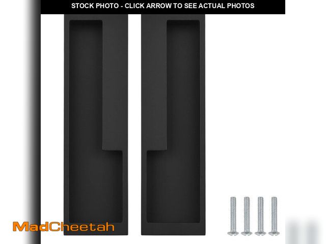 Lot 74-14383195 - MOROBOR Zinc Alloy Flush Pull Handles, 2pcs Embedded Sliding Door Handle with Hidden Screws, 7.95'' ...