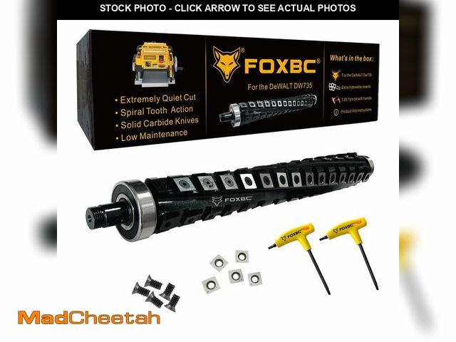 Lot 74-13685136 - Used - Scuffs and Dirt - FOXBC 13 Inch Spiral Helical Cutterhead for DeWalt DW735 DW735X Planer - US...