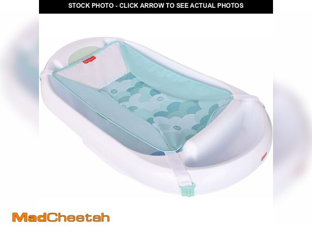 Lot 74-14305545 - Fisher-Price 3-N-1 Grow with Baby Infant to Toddler Bath Tub with Supportive Sling - USED