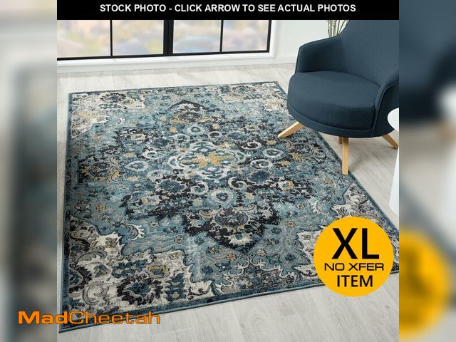 Lot 74-13070253 - LUXE WEAVERS Moroccan Blue 6x9 Medallion Area Rug for Living Rooms - UNUSED