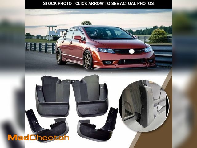 Lot 74-13719589 - Set of 4 Pcs Mud Flaps Splash Guards Mudguards Mudflaps Fit for Honda Civic 2006 2007 2008 2009 2010...