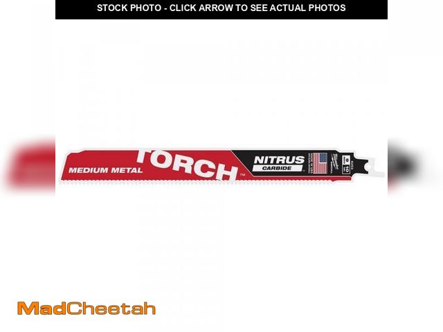 Lot 74-12143479 - 9 in. 10 TPI TORCH Nitrus Carbide Teeth Medium Metal Cutting Reciprocating Saw Blade W/Additional 9 ...