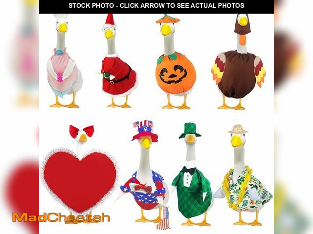 Lot 74-14144098 - 8 Set Holiday Porch Goose Outfits All Seasons Holiday Bundle St. Patrick Easter Summer Hawaiian 4th ...