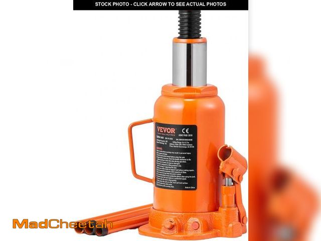 Lot 74-12137351 - VEVOR Hydraulic Bottle Jack, 20 Ton/44092 LBS All Welded Bottle Jack, 7.5-14 inch Lifting Range, wit...