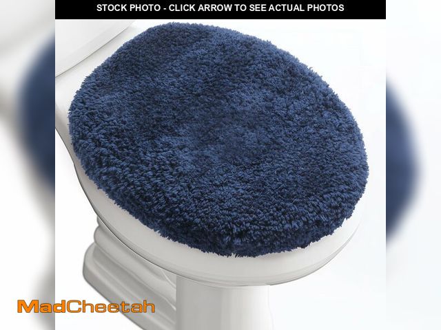 Lot 74-14294755 - BAAHRNOM Microfiber Elongated Toilet Seat Cover 19.5"x 15" Machine Washable Solid Toilet Lid Cover A...
