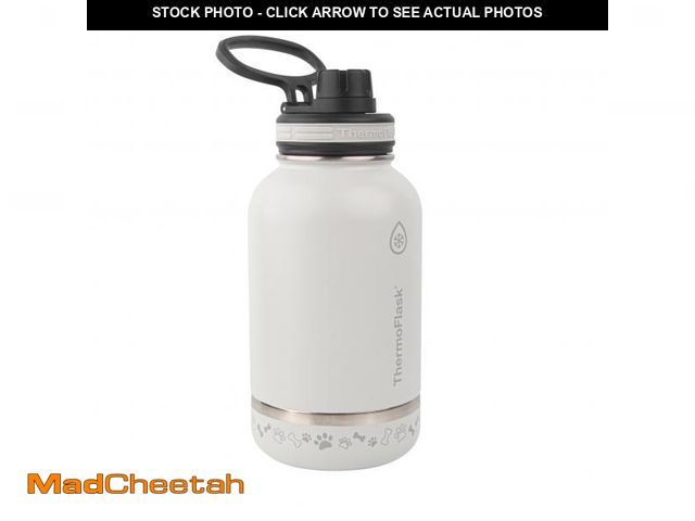 Lot 74-12314030 - ThermoFlask Pet Bottle - Stainless Steel, Insulated Water Bottle for Dogs &amp; Cats - Features Buil...