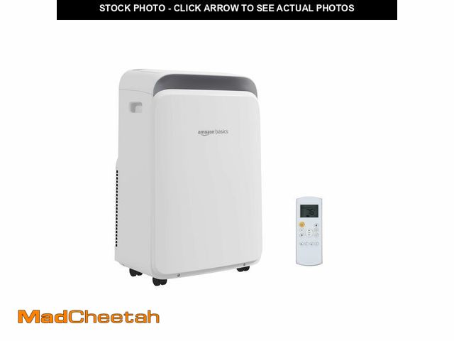 Lot 74-13579793 - Basics 3-In-1 Portable Air Conditioner with Remote, Timer, Sleep Mode, Auto Swing, Dehumidifier, 100...