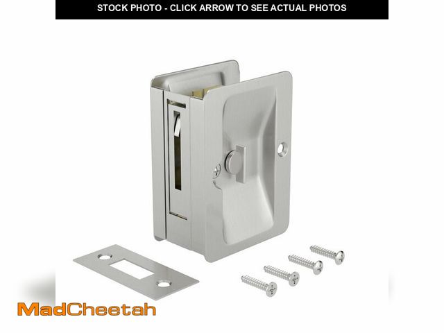 Lot 74-14601871 - Richelieu | Onward Privacy Pocket Door Pull, Rectangular, Brushed Nickel - UNUSED