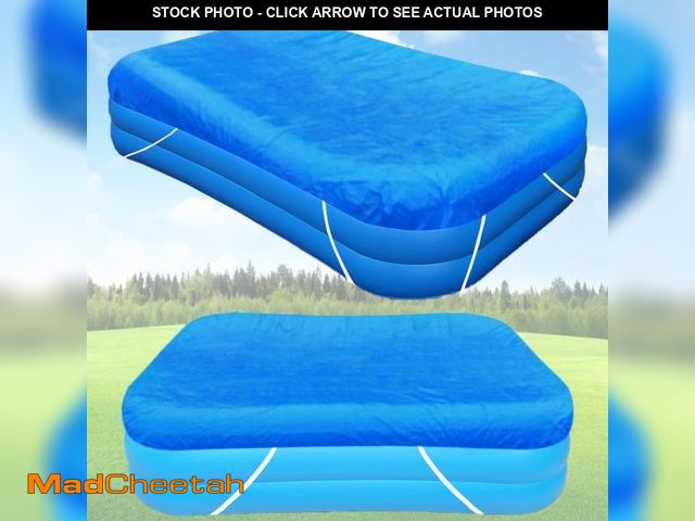 Lot 74-12440370 - OIOYLEY 120 X 72 Inflatable Pool Cover Rectangle, Dustproof Rainproof Waterproof, Blue, Rectangular,...