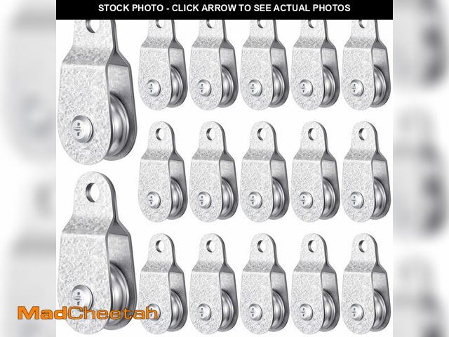 Lot 74-14215466 - Yaocom 20 Pcs Single Pulley Block Wheel Bearing Inside Cable Roller Single Snatch Cable Pulley Block...