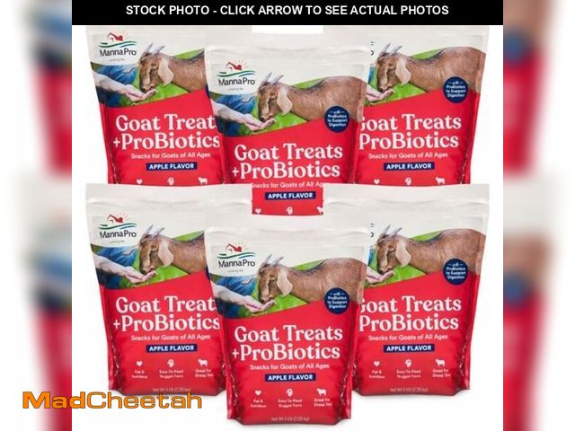 Lot 74-14179984 - Manna Pro Apple Probiotic Goat Treat, Daily Goat Treats, Treat for Goats and Sheep, Easy to Feed, En...