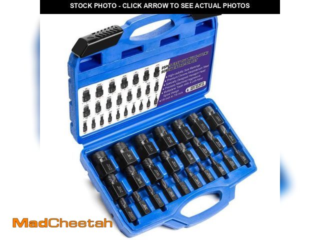 Lot 74-11552916 - LLNDEI Screw Extractor Set Hex Head Multi-Spline Easy Out Bolt Extractor Set, EZ Out Rounded Screw R...