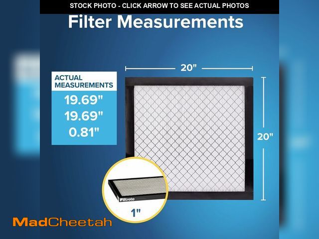 Lot 74-12097072 - Filtrete 20x20x1 AC Furnace Air Filter, MERV 14, MPR 2500, Premium Ultra Fine Particle, 3-Month Plea...