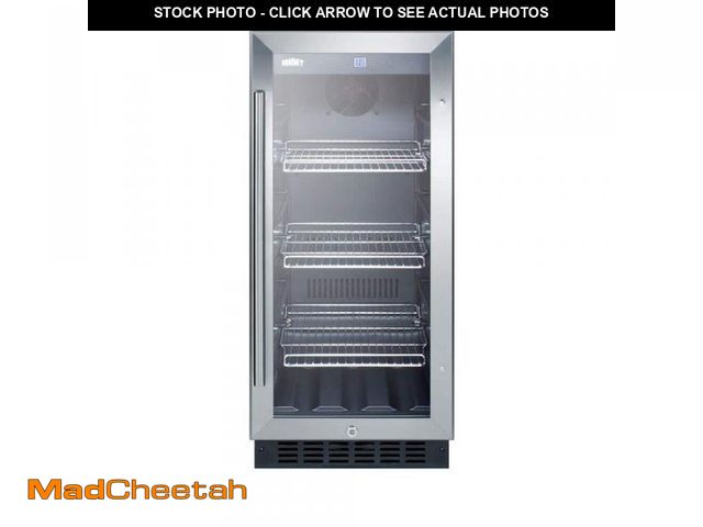Lot 74-12144909 - *SEE DETAILS* Summit Appliance 15 in. 2.45 cu. ft. Mini Fridge with Glass Door in Black *SEE DETAILS...