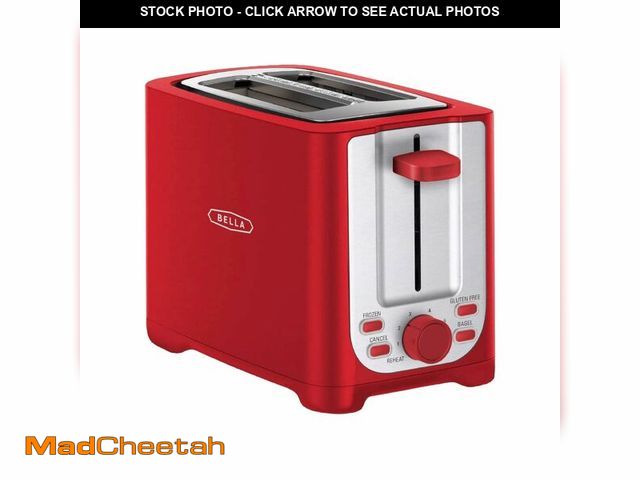 Lot 74-12969898 - BELLA 2 Slice Toaster with Auto Shut Off - Extra Wide Slots &amp; Removable Crumb Tray and Cancel, D...