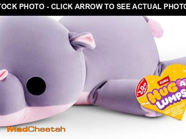 Lot 74-12043930 - Hug-A-Lumps Hippo Harley by ZURU, Large, 4.4 lbs, Cuddly Squishy Weighted Plush, Sleeping Pillow Plu...