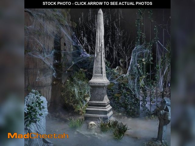 Lot 74-12298491 - Home Accents Holiday 8 ft. Grave &amp; Bones Obelisk - UNUSED