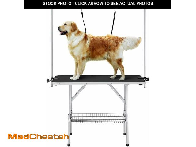Lot 74-12633474 - Yaheetech 46'' Pet Grooming Table for Large Dogs Adjustable Height Portable Trimming Table Drying Ta...